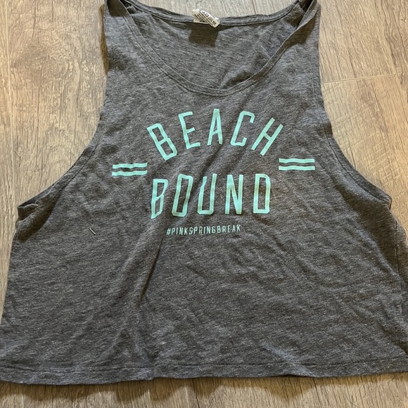 Victoria's Secret Beach Bound #Pink Spring Break Tank, Cropped NWT SALE XS - Picture 2 of 4